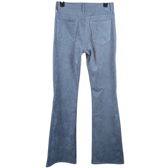 MOTHER The Desperado Faux Suede Bootcut High Rise Stretch Blue Hoo Wash 27 NWT - Picture 5 of 16